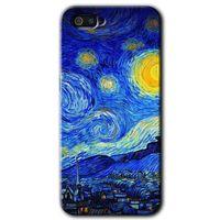 Realme C2 Kılıf HD Desen Baskılı Arka Kapak + Temperli Cam - Starry Night