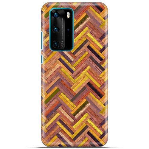 Lopard Huawei P40 Pro Uyumlu Kılıf Wood'X (39) Liquid Crystal Kılıf Baskılı