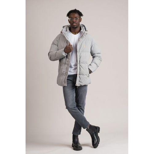 Slimfit Sabit Kapşonlu Elyaf Dolgulu Şişme Mont