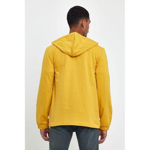Erkek Kapşonlu Regular Fit Yarım Ferm.Kargo Cepli İnce Sweatshirt SPR22SW171