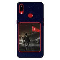 Samsung Galaxy A10s Kılıf Atatürk (40) Fit Silikon Kılıf Gece Yıldızlar