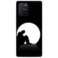 Samsung Galaxy S10 Lite Kılıf Depresyon (46) Core Armor Kılıf Gri Cam Göbeği