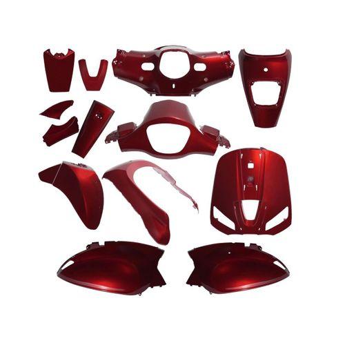 MONDİAL Mondial Scooter Wing 50 Kaporta Seti Koyu Kırmızı 13 Parça