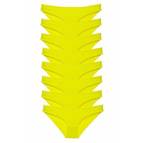 8 adet Süper Eko Set Likralı Kadın Slip Külot Sarı