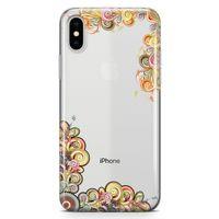 Apple iPhone X Kılıf El İşi Süsler Arka Kapak Koruma Desenli Full Koruyucu