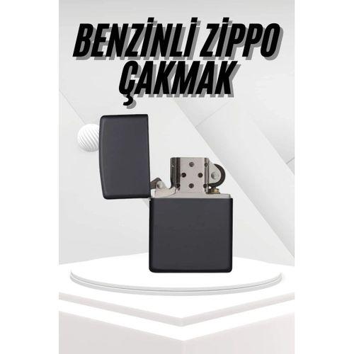 Hediyelik Zarif Siyah Benzinli Çakmak