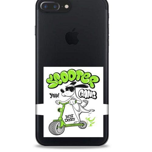 Zoologix (60) Apple Iphone 8 Plus Şeffaf Kılıf Silikon Desenli