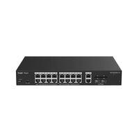 RUIJIE REYEE RG-ES220GS-LP 16 PORT GIGABIT+2XGB RJ45/SFP UPLINK CLOUD YÖNETİLEBİLİR 130W POE RACKMOUNT SWITCH