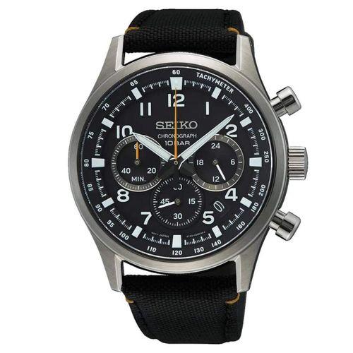 Seiko SSB449P Quartz Nato Siyah Safir Cam 43 mm Erkek Kol Saati