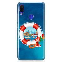 Xiaomi Redmi Note 7 Pro Kılıf Simit Çay İstanbul Arka Kapak Koruma Desenli Full Koruyucu