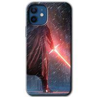 BeRa Aksesuar iPhone 12 Kılıf Baskılı Kapak - Kylo Ren +Tam Kaplayan Mat Seramik