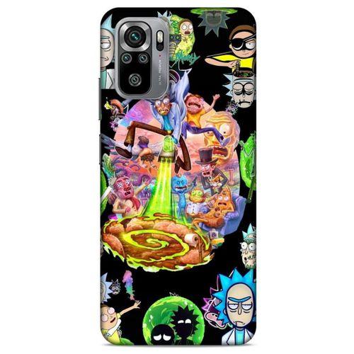 Xiaomi Redmi Note 10S Uyumlu Kılıf Rick And Morty (39) Liquid Crystal Kılıf Shadow Council