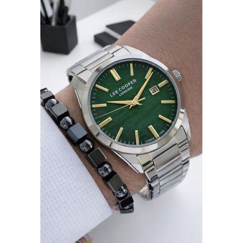 Lee Cooper Erkek Kol Saati 50 Metre Suya Dayanıklı Çelik Kordon + Bileklik Hediyeli VS.BLKT.0841