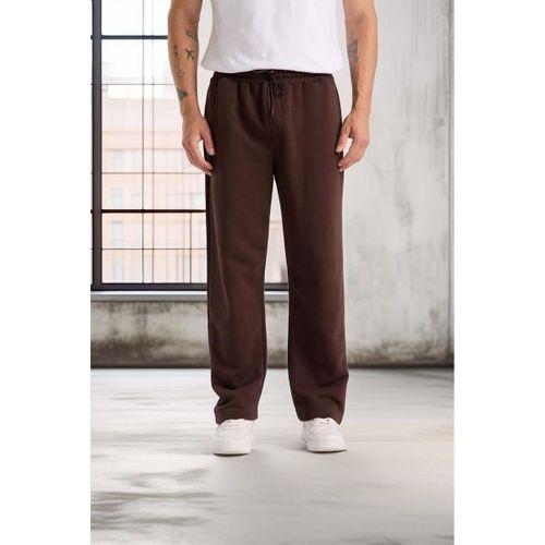 Mendes Baggy Kalıp Diagonal 3 İplik Kumaş Erkek Eşofman Altı Pantolon - Kahve