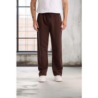 Mendes Baggy Kalıp Diagonal 3 İplik Kumaş Erkek Eşofman Altı Pantolon - Kahve