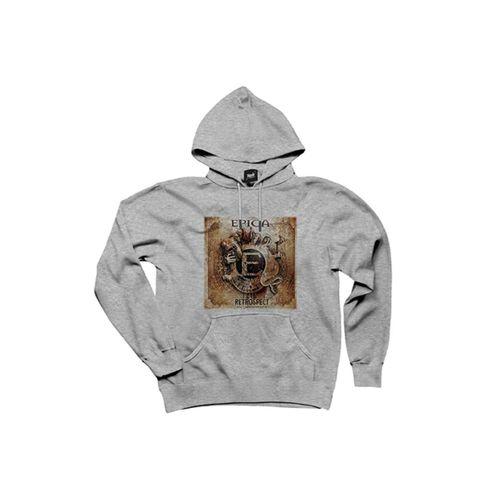 Epica Retrospect Gri Kapşonlu Sweatshirt Hoodie