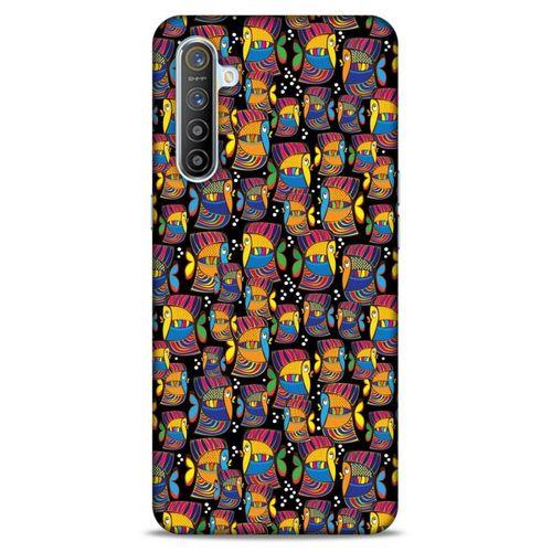 Lopard Oppo Realme XT Uyumlu Kılıf Soyut Sanat (27) Baskılı Tasarımlı Kılıf