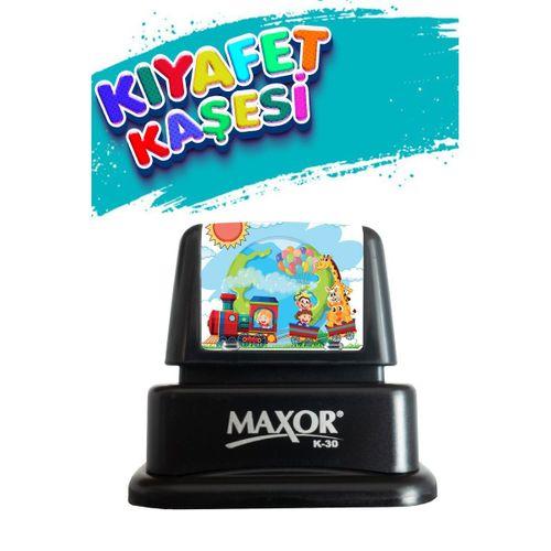 Kıyafet Kaşesi Tren Temalı Öğrenci Kaşesi /kreş / Anaokulu / Ilkokul Öğrenci Kumaş Elbise Kaşesi