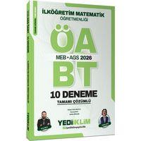 2026 MEB AGS ÖABT İlköğretim Matematik Öğretmenliği Tamamı Çözümlü 10 Deneme Yediiklim