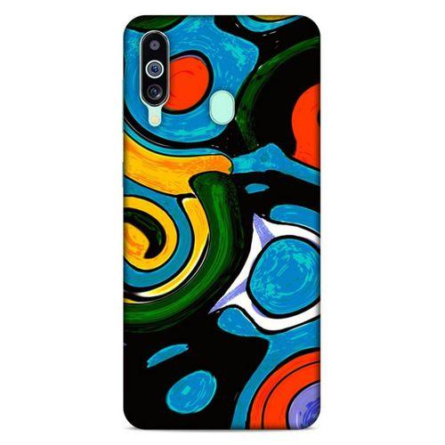 Lopard Samsung Galaxy M40 Uyumlu Kılıf Soyut Sanat (24) Desenli Darbe Emici Kılıf