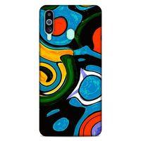Lopard Samsung Galaxy M40 Uyumlu Kılıf Soyut Sanat (24) Desenli Darbe Emici Kılıf