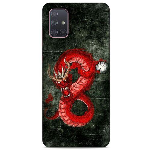 Samsung Galaxy A71 Kılıf Dragons (23) Ultra Koruma Kılıfı Tatoo Kırmızı Ejderha