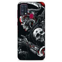 Samsung Galaxy M31 Uyumlu Kılıf Motorsiklet (23) Ultra Koruma Kılıfı Kurukafa