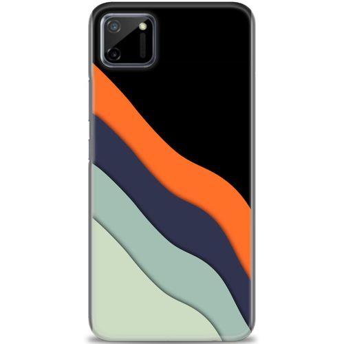 Realme C11 Kılıf HD Baskılı Kılıf - Siyah + Tam Ekran Koruyucu