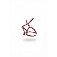 Kırmızı Göğüs Harness Deri Halka Detaylı Vücut Aksesuarı - Brf231