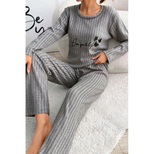 Zhlbutik Genç Baskılı İ̇nterlok Pijama Takımı