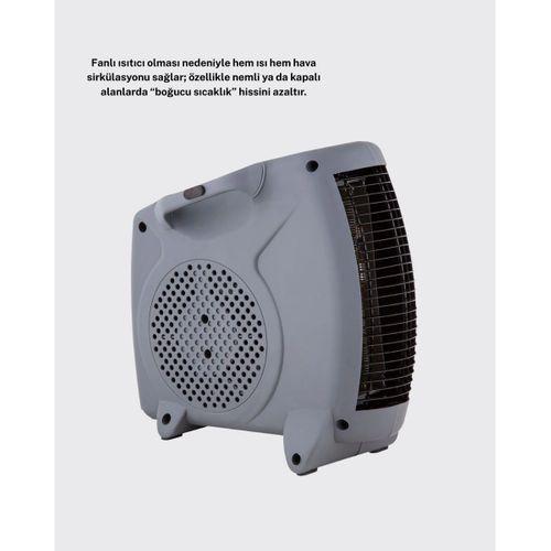 Güvenli Elektrikli Fanlı Isıtıcı Termostatlı Hızlı Isıtma
