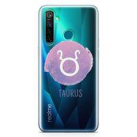 Oppo Realme 5 Pro Kılıf Burçlar Boğa Arka Kapak Koruma Desenli Full Koruyucu
