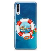 Samsung Galaxy A50 Kılıf Simit Çay İstanbul Arka Kapak Koruma Desenli Full Koruyucu