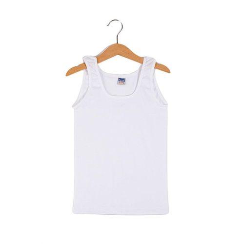 Kız Çocuk Çocuk Ribana Mat Biyeli Geniş Askılı 6 Lı Atlet Berrak-2519