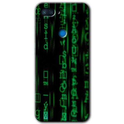 Xiaomi Mi 8 Lite Kılıf HD Desen Baskılı Arka Kapak - Matrix