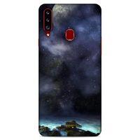Lopard Samsung Galaxy A20s Uyumlu Kılıf Gece'S (15) Antişok Kılıf Ay Işığında