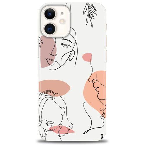 iPhone 12 Mini Kılıf HD Baskılı Kılıf - Silüetler + Tam Ekran Koruyucu