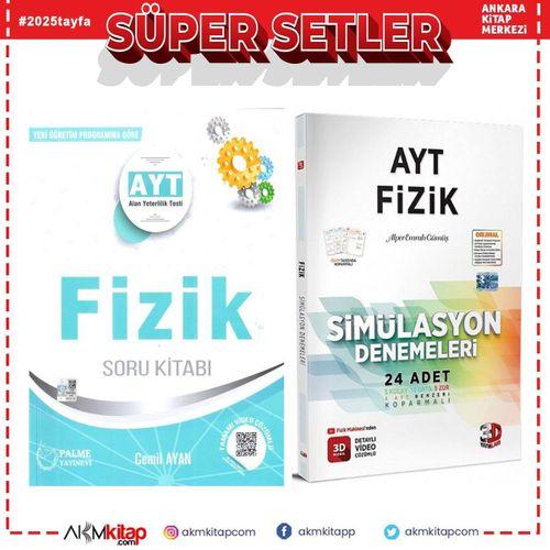 Palme AYT Fizik Soru Bankası ve 3D Deneme Seti 2 Kitap