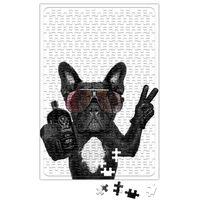 Bulldog Pug Köpek Puzzle 240 Parça Yapboz