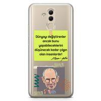 Huawei Mate 20 Lite Kılıf Caps Steve Jobs Arka Kapak Koruma Desenli Full Koruyucu