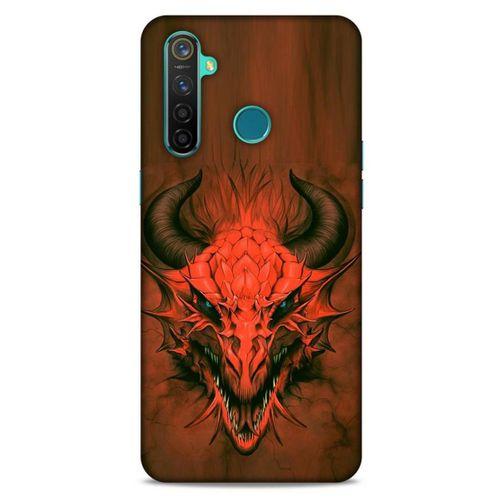 Oppo Realme 5 Pro Kılıf Dragons (14) Lansman Kılıf Kırmızı Boynuzlu Ejderha