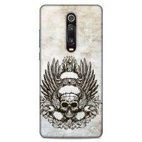 Lopard Xiaomi Redmi K20 Uyumlu Kılıf Tattoo's (6) Silikon Kılıf Siyah Gri