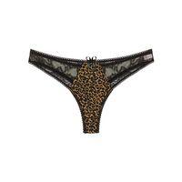 Büyük Beden Leopar Desenli Fantazi G String Bato Külot