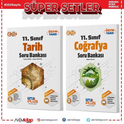 Çap Yayınları 11. Sınıf Anadolu Lisesi Tarih ve Coğrafya Soru Bankası Seti 2 Kitap