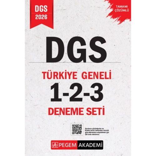2026 DGS Tamamı Çözümlü Türkiye Geneli 1-2-3 Deneme Seti Pegem Yayınları