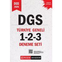 2026 DGS Tamamı Çözümlü Türkiye Geneli 1-2-3 Deneme Seti Pegem Yayınları