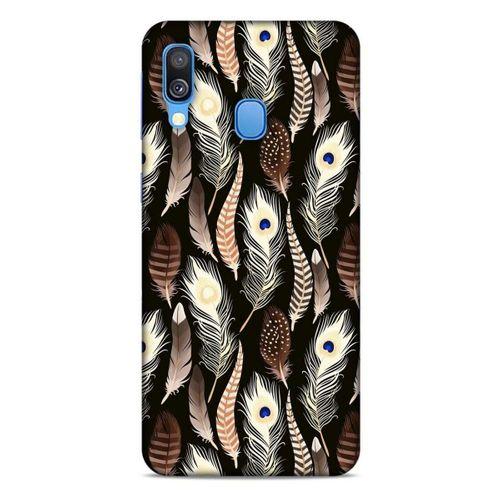 Samsung Galaxy A40 Kılıf Desenli Özel Seri Tüyler (8) Baskılı Kılıf