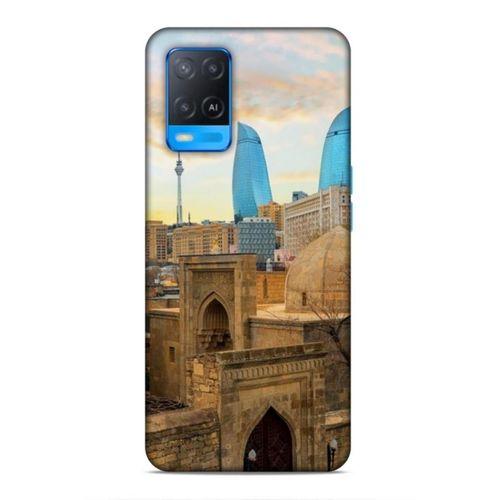 Oppo A54 4G Uyumlu Kılıf Azarbaijan (11) Tam Koruma Ateş Kuleleri