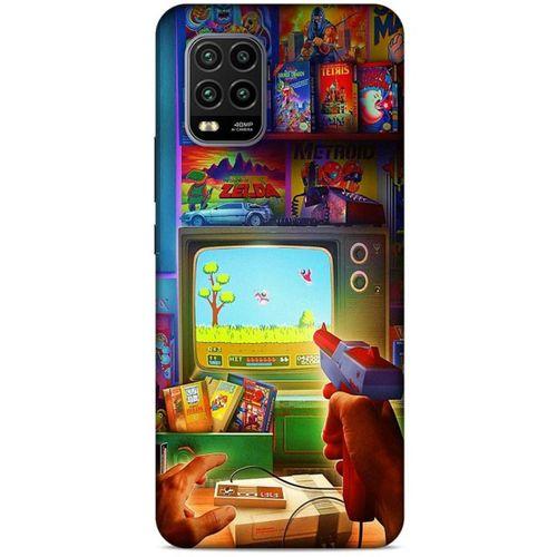 Retro (25) Desen Antişok Kapak Renkli Xiaomi Mi 10 Lite Kılıf