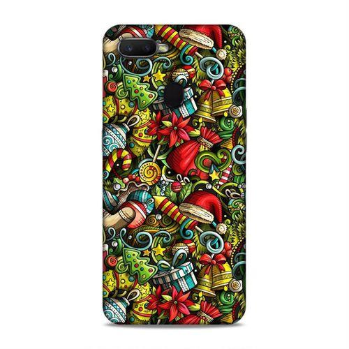 Oppo Ax7 Kılıf Mery Christmas Doodle Arka Kapak Silikon Koruma Full Koruyucu